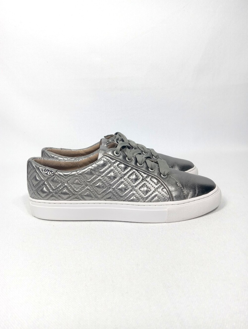 TORY BURCH Marion Quilted Metallic Leather Sneakers Women's Size 9 M